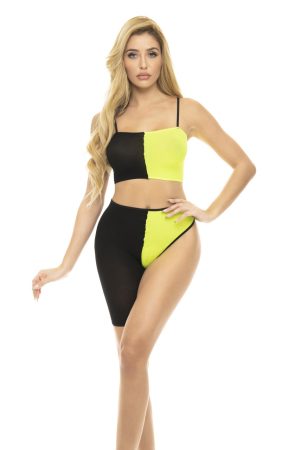 Pink Lipstick - Block You Out 2Pc Bandeau Set - PL23109