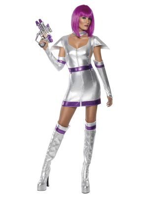 Fever Space Cadet Costume, Silver Metallic - FV33469