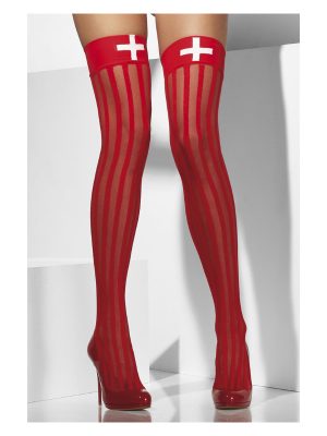 Sheer Hold-Ups, Red - FV42764