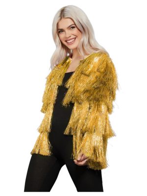 Fever Tinsel Festival Jacket, Gold - FV74005